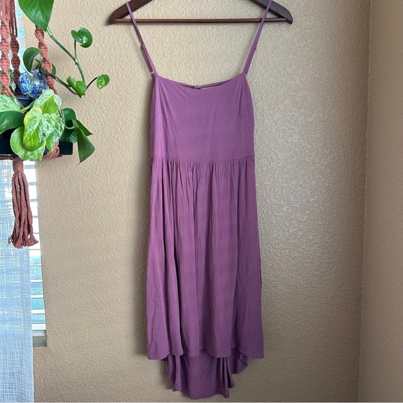 Purple Mauve Open-Tie-Back Cami Strap Dress, Size M - Picture 2 of 6
